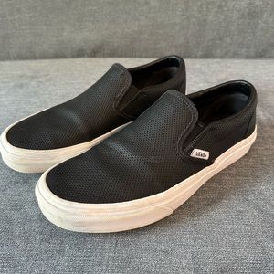 Vans Slip-On Perf Leather - black
